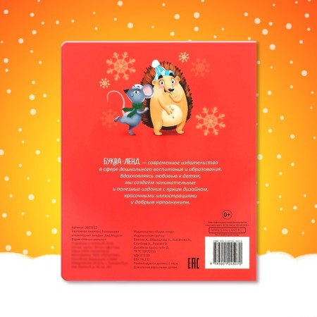 Cardboard book with windows “New Year's riddles. Santa Claus ”, 10 p.-5