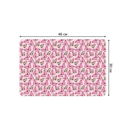 A set of napkins for setting the table “Many butterflies”, rectangular, rounded edges, size 30x46 cm, 4 pcs-2