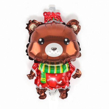 Foil ball 14 "Christmas Bear"-2
