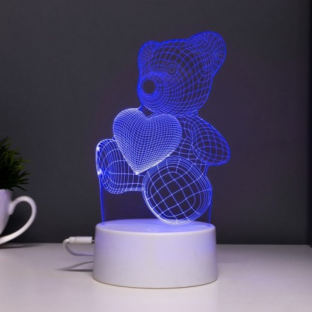 Sensor lamp "Mishutka" LED 7 colors USB/from white batteries-5