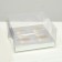 Box for 4 cupcakes, silver, 18.5 × 18 × 10 cm