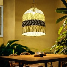 Ceiling Lamp from the rattan 