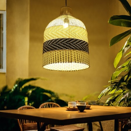 Ceiling Lamp from the rattan "Direction" 1x120W, E27, 40x40x58 cm, h/b