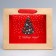 New Year's Craft gift package with a New Year tree plastic window, 24 x 20 x 11cm, New Year
