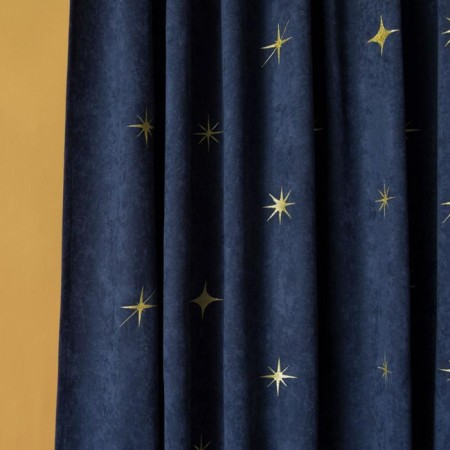 Set of curtains "Belli", size 2x145x270 cm, blue color-1