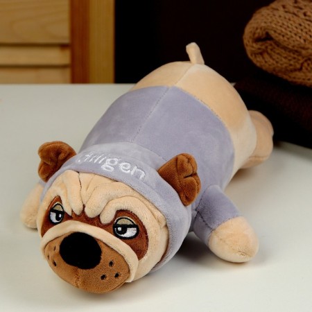 Soft toy "MOPS", 30 cm, blue color