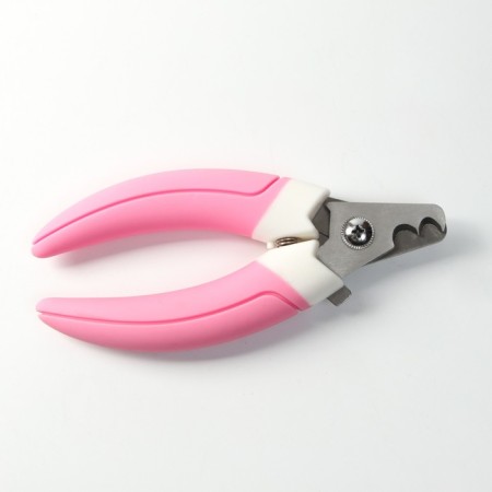 Coogers of the side with 2 holes, large, pink-white-3