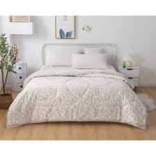 Valentine's blanket, size 160x220 cm, cream color