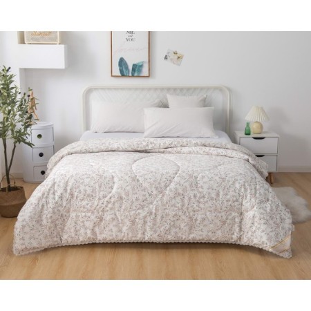 Valentine's blanket, size 160x220 cm, cream color