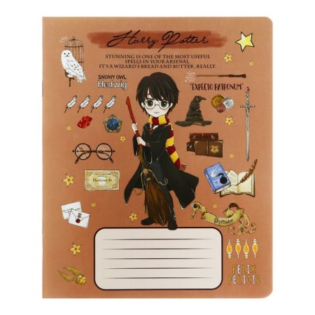 Notebook of 12 sheets in the Harry Potter cage, covered cardboard, offset block 65, 5 species mix-6