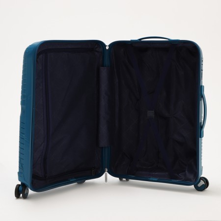 Middle suitcase 24 "on lightning, code lock, blue color-7