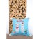 Decorative cover for Candies pillow, size 45x45 cm, blue color