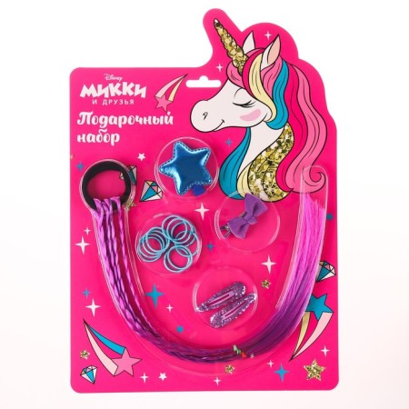Gift set of hair accessories "Mouse", Minnie and Unicorn-2