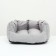 Stear with a pillow of a mowing, velvet, 50 x 40 x 23 cm, gray