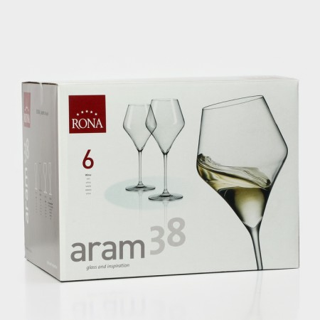 A set of glasses for the wine Aram, 380 ml, crystal glass, 6 pcs-7