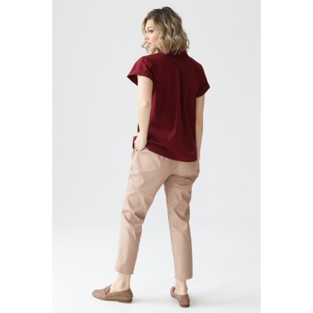 Women's blouse with a strong collar and lapels, size 46-6
