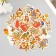 Stickers for creativity "owl New Year" embossing gold set 48 pcs 9x7x0.8 cm