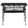Tourist table Maclay, 95x55x50/74 cm, with organizer, black color