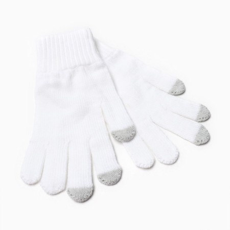 Female gloves, white color, size 18