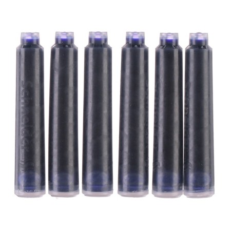 Schneider feathers cartridge, 6 pieces, cobalt, blue, cardboard box-1