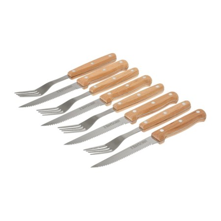 Set for Boyscout steaks, forks, knives, 4 persons
