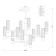 Caustra Freya Fr5167PL-12BS AMBRA, 860x860x708 mm, E14, 12x40W, brass color