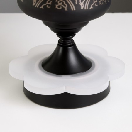 Aroma lace with backlight "Patterns" GU10 35W+RGB black 11x11x23 cm-4