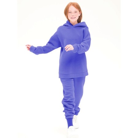 Children's sweatshirt, height 152 cm, purple color-4