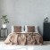 Cover with pillowcases "Dallas", size 230x250 cm, brown color