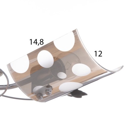 Restoring chandelier "Cummy" 2x40W E27 chrome Model: 2638721-6