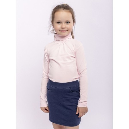 Turtleneck for girls, height 140 cm, pink color