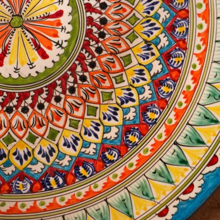 Largan Rishtan ceramics "Patterns", 42 cm, multi -colored-2