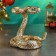 Figure "Gremia snake" gold, 13x10x14cm