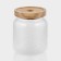 Glass Bank for bulk products with a Winnie wooden cover, 600 ml, 9 × 12 cm