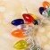 Miniature puppet "garland - icicle" length 1 meter, toy: 2.5 × 0.8 cm, mix color