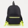 Youth backpack from lightning textiles, external pocket, “ZFTS”, black/green color