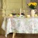 Benching tablecloth "Summer flowers" 145x180 cm, 100% p/e