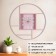 Watch Wall Interior "Classics", silent, d-35 cm, pink, aa