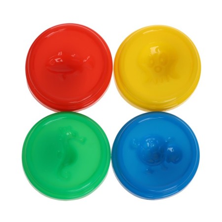 Plant -based plasticine set 4 colors, 80 g, happycolor, mix-3