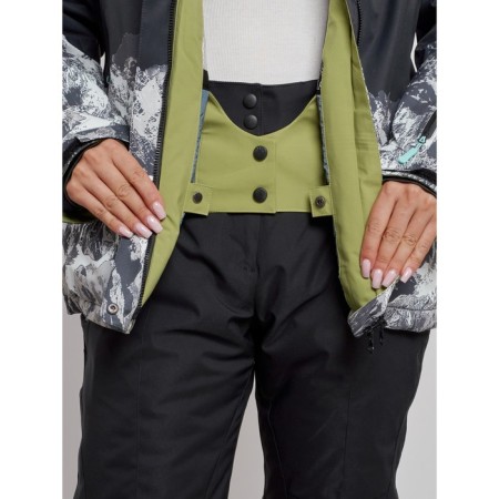 Ski jacket women's, size 50, black color-6
