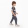 Pants for a boy, gray color, height 140 cm