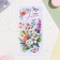 Money envelope "Happy Birthday!" Flowers on a blue background, 8.3 x 16.5 cm