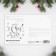 Wooden mail card "New Year's party", 10 x 15 cm, New Year