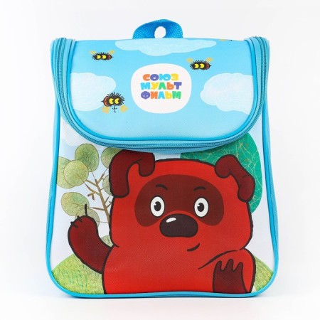 Children's backpack on a zipper from above, textiles, 20 cm x 11 cm x 26 cm "Winnie-Puh", Soyuzmultfilm-5