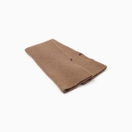 Female mittens minku, brown color, 18 cm