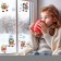 Stickers on the windows "New Year" snowmen, 41 x 29 cm