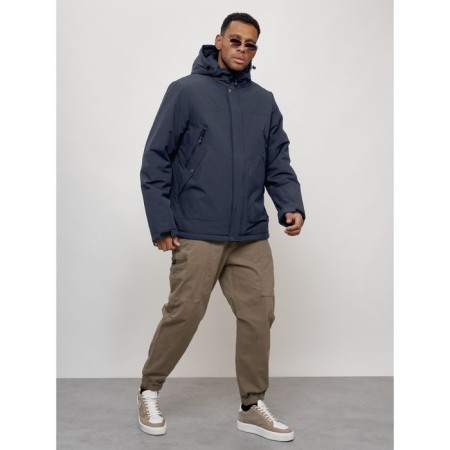 Sports male jacket, size 56, dark blue color-11