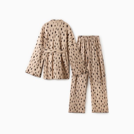 Новый год. Пижама женская (рубашка и брюки) KAFTAN "Елки" размер 44-46-12