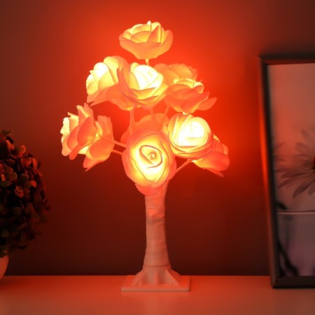 Spinker "Pink Roses" LED Pink 17x17x34 cm-1