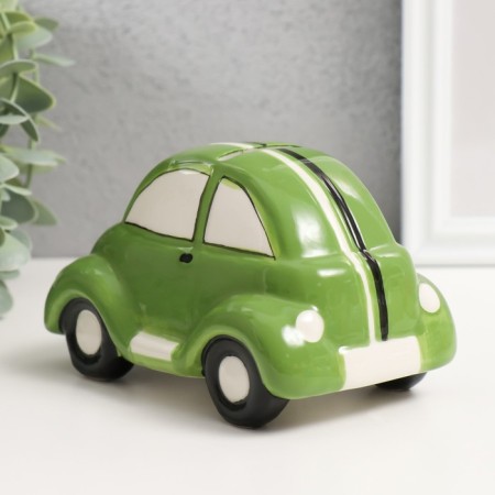 Piggy bank Ceramics "Eye machine" Green 13x7.8x7.4 cm-2